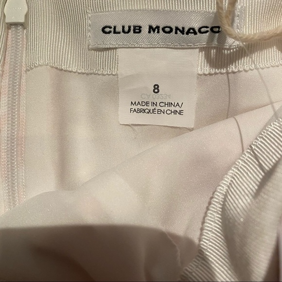 Club Monaco | Riggins Lace Overlay Flounce Skirt Pink Cream Size 8 NEW - Picture 4 of 5